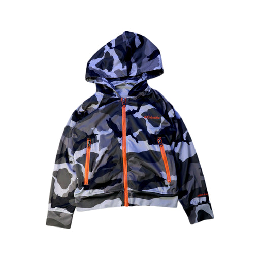 A Black Rain Jackets from Columbia in size 4T for boy. (Front View)