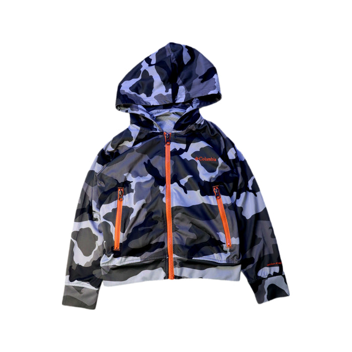 A Black Rain Jackets from Columbia in size 4T for boy. (Front View)