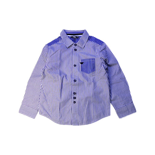 A Blue Long Sleeve Shirts from Armani in size 2T for boy. (Front View)