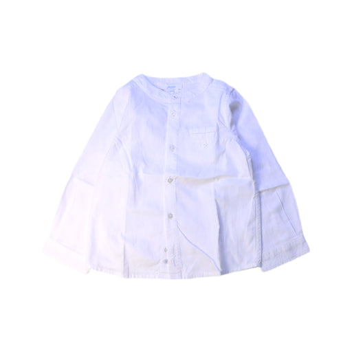 A White Long Sleeve Shirts from Jacadi in size 18-24M for boy. (Front View)