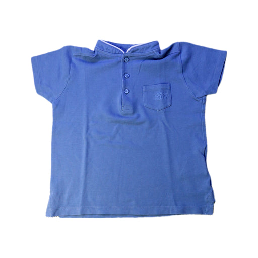 A Blue Short Sleeve Polos from Bonpoint in size 4T for boy. (Front View)