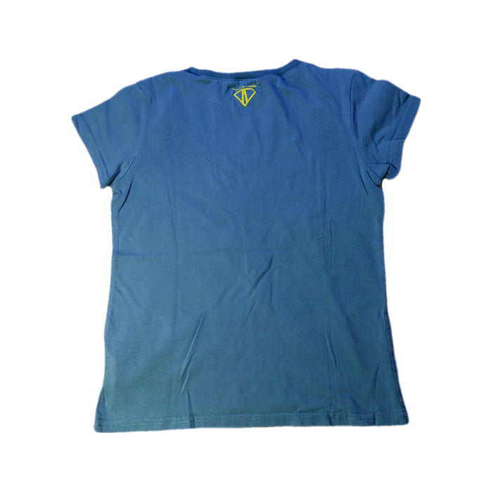 A Blue Short Sleeve T Shirts from Arsène et les pipelettes in size 8Y for boy. (Back View)