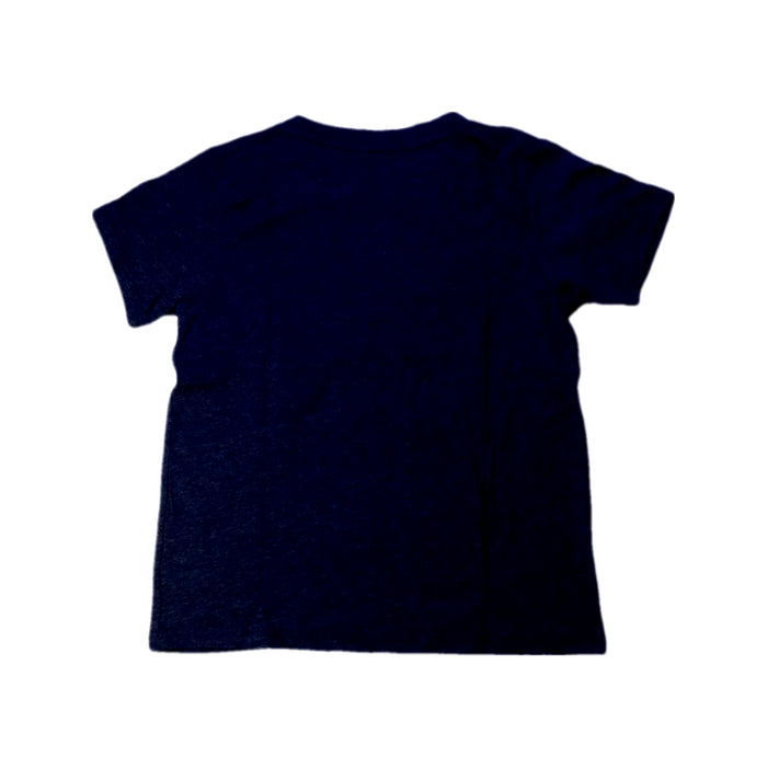 A Navy Short Sleeve T Shirts from Rowdy Sprout in size 4T for boy. (Back View)