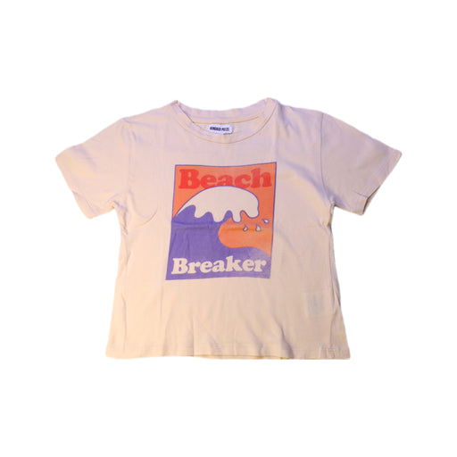 A Beige Short Sleeve T Shirts from Hundred Pieces in size 4T for neutral. (Front View)