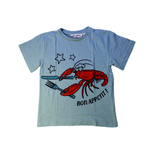 A Blue Short Sleeve T Shirts from Soft Gallery in size 3T for boy. (Front View)