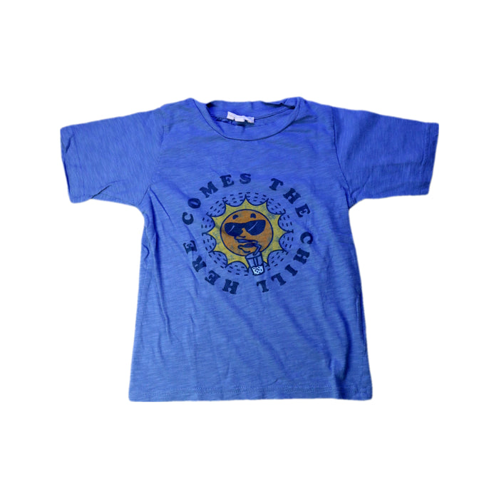 A Blue Short Sleeve T Shirts from Hundred Pieces in size 4T for boy. (Front View)
