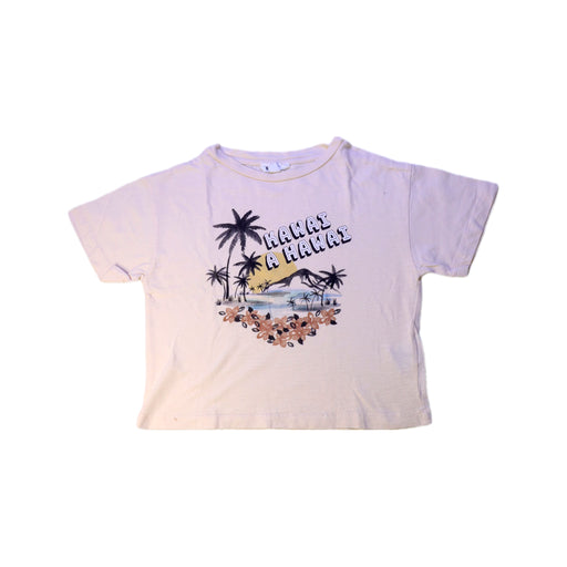 A Beige Short Sleeve T Shirts from Hundred Pieces in size 2T for girl. (Front View)