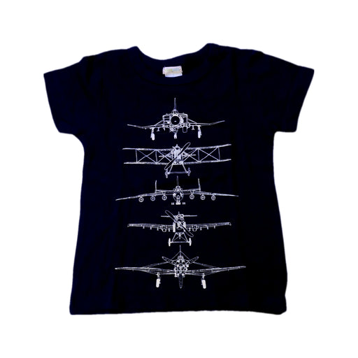 A Navy Short Sleeve T Shirts from Crewcuts in size 2T for boy. (Front View)