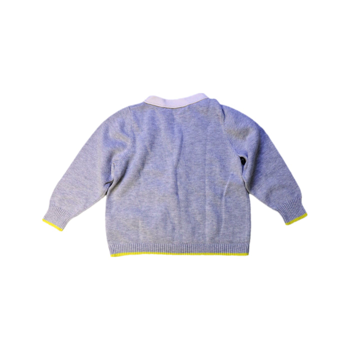 A Grey Cardigans from Bonpoint in size 12-18M for boy. (Back View)