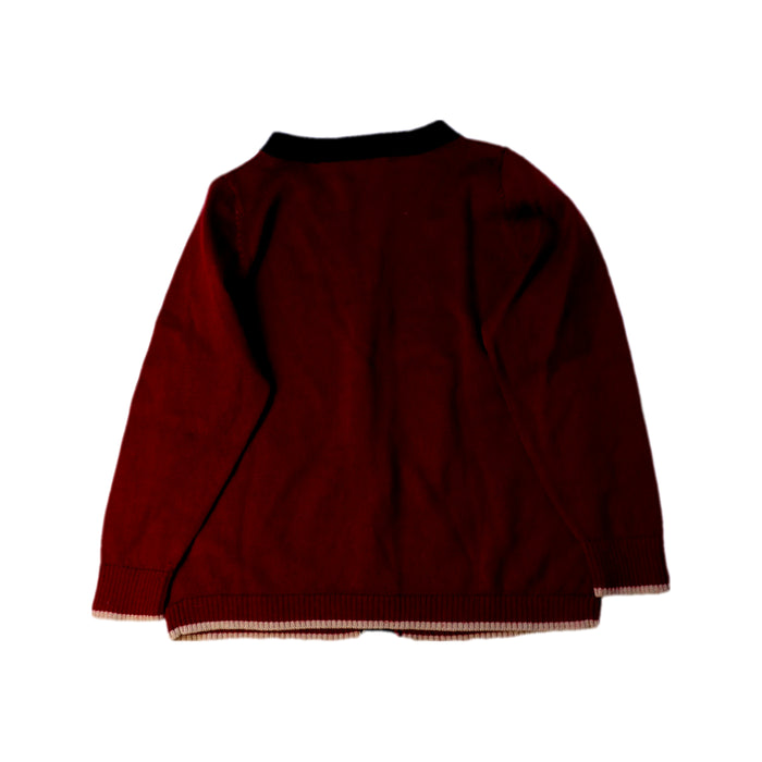 A Burgundy Cardigans from Bonpoint in size 2T for boy. (Back View)
