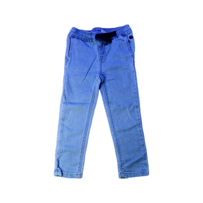 A Blue Casual Pants from Petit Bateau in size 3T for boy. (Front View)