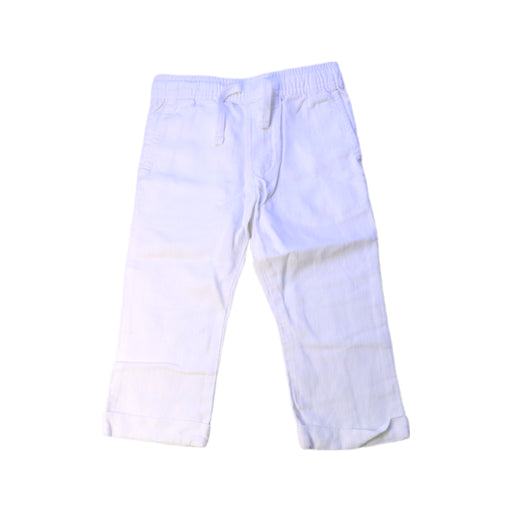 A White Casual Pants from Crewcuts in size 3T for boy. (Front View)