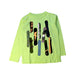 A Green Long Sleeve T Shirts from Crewcuts in size 3T for boy. (Front View)