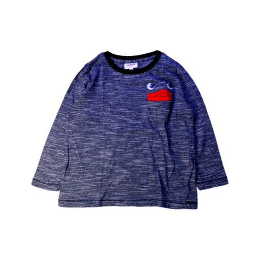 A Grey Long Sleeve T Shirts from Seed in size 4T for boy. (Front View)