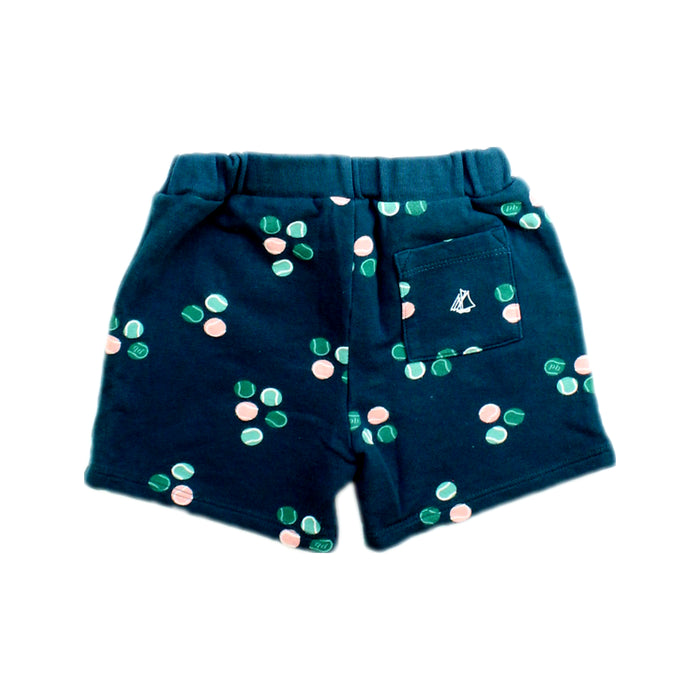 A Blue Shorts from Petit Bateau in size 18-24M for boy. (Back View)