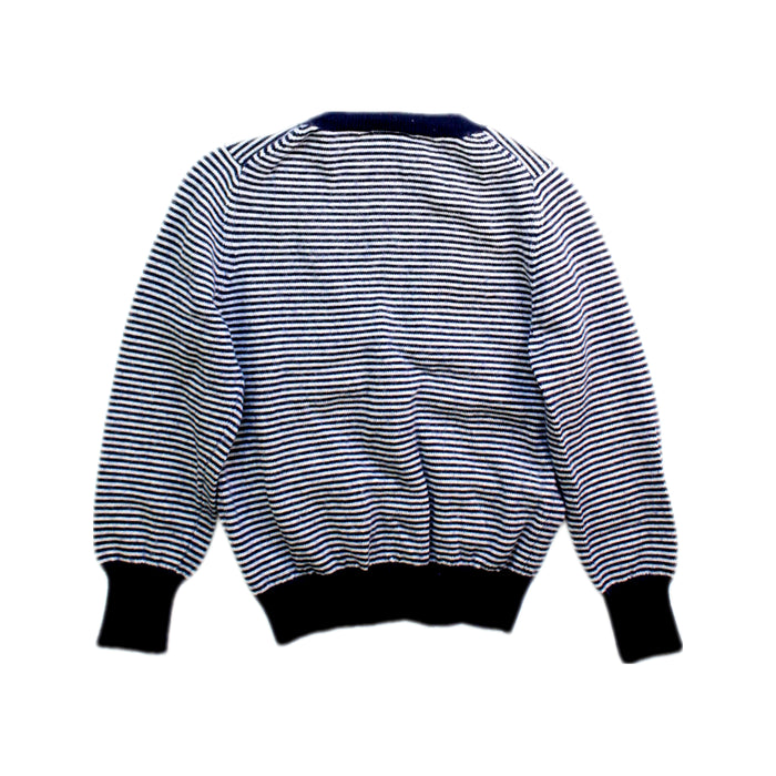 A Blue Cardigans from Petit Bateau in size 3T for boy. (Back View)