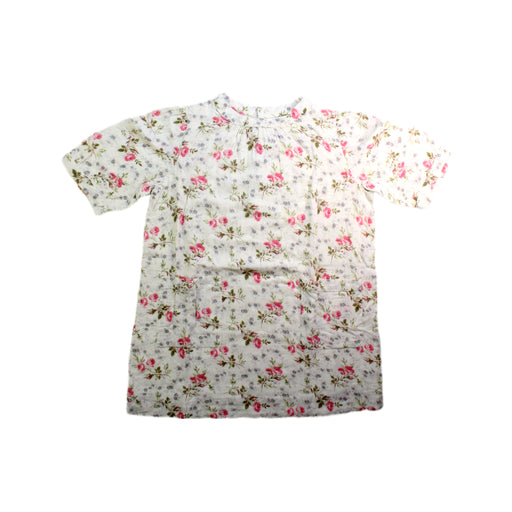 A White Short Sleeve Dresses from Bonpoint in size 6T for girl. (Front View)