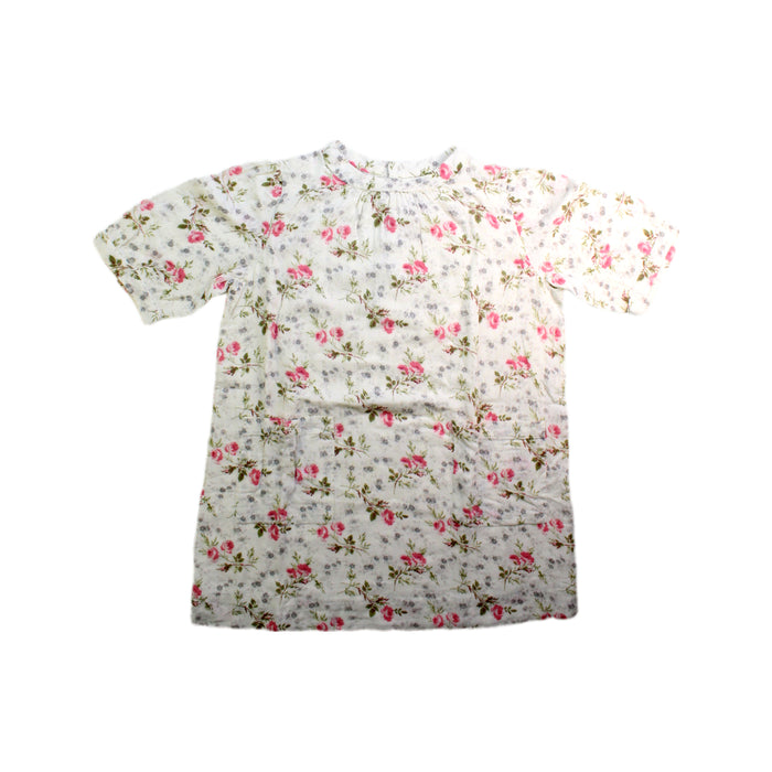 A White Short Sleeve Dresses from Bonpoint in size 6T for girl. (Front View)