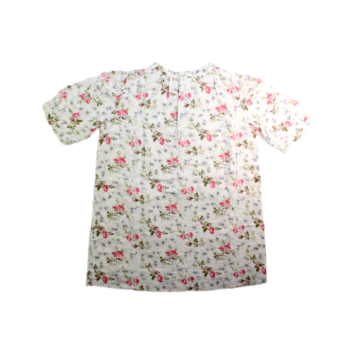 A White Short Sleeve Dresses from Bonpoint in size 6T for girl. (Back View)