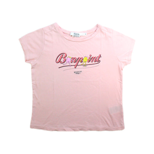 A Pink Short Sleeve T Shirts from Bonpoint in size 4T for girl. (Front View)