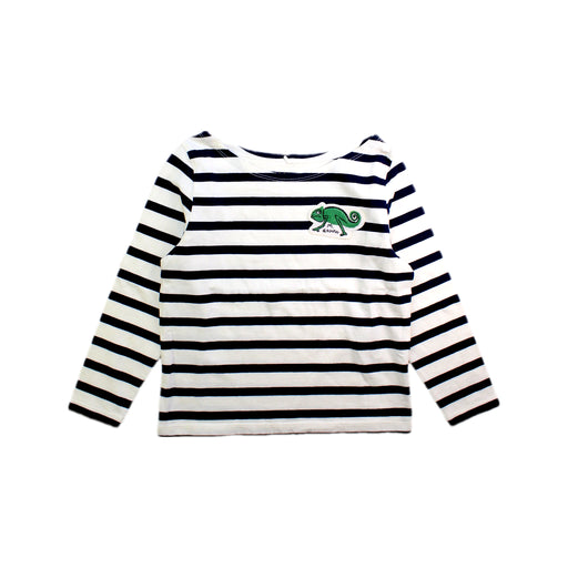 A White Long Sleeve T Shirts from Mini Rodini in size 5T for girl. (Front View)