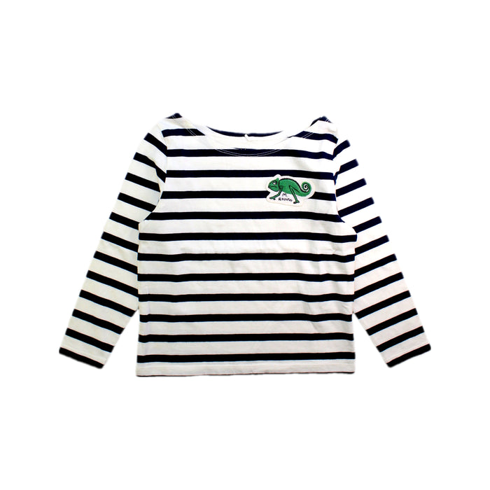 A White Long Sleeve T Shirts from Mini Rodini in size 5T for girl. (Front View)