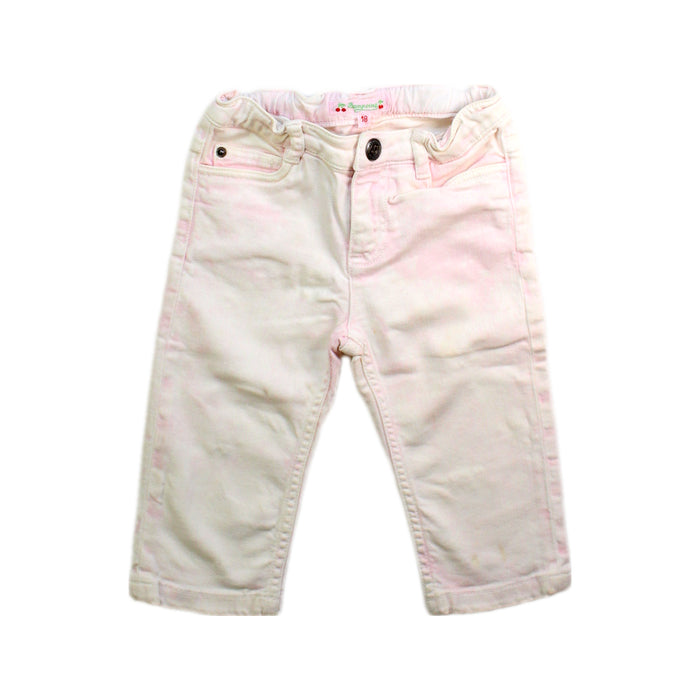 A White Jeans from Bonpoint in size 12-18M for girl. (Front View)