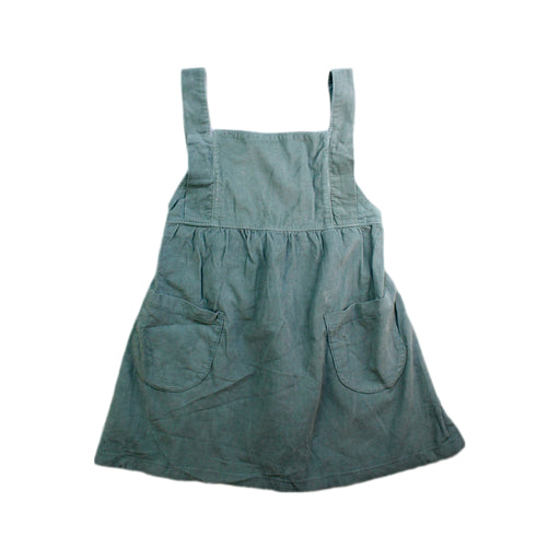 A Green Overall Dresses from Mabo in size 4T for girl. (Front View)