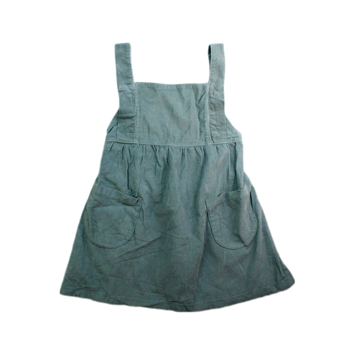 A Green Overall Dresses from Mabo in size 4T for girl. (Front View)