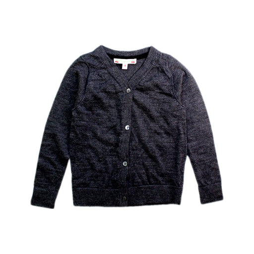 A Grey Cardigans from Bonpoint in size 4T for girl. (Front View)