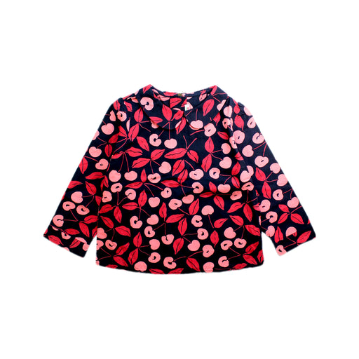 A Red Long Sleeve Shirts from Bonpoint in size 4T for girl. (Front View)