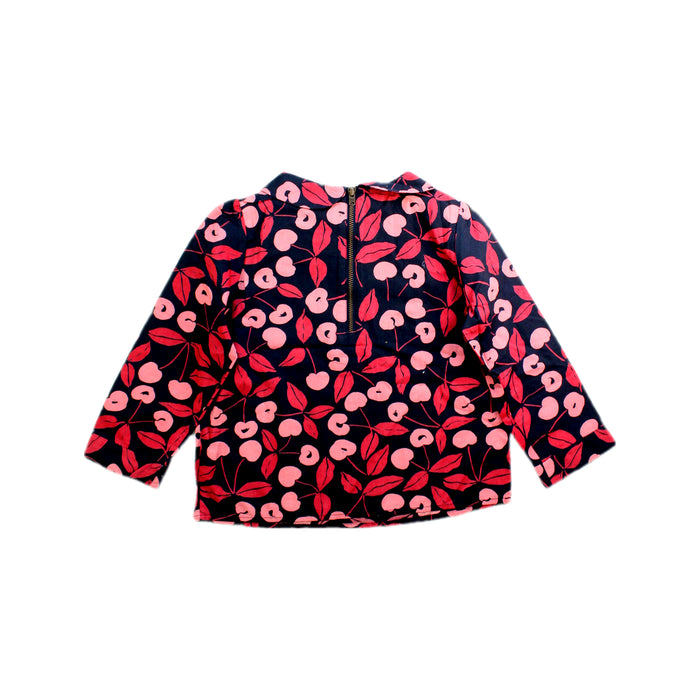 A Red Long Sleeve Shirts from Bonpoint in size 4T for girl. (Back View)