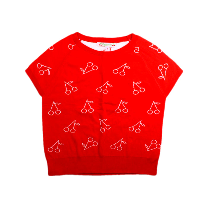A Red Short Sleeve Tops from Bonpoint in size 8Y for girl. (Front View)