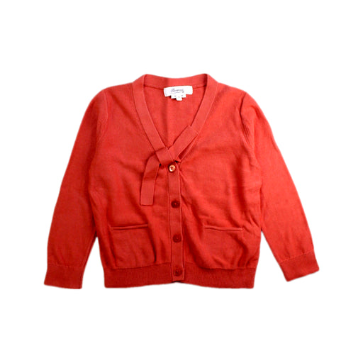 A Red Cardigans from Bonpoint in size 4T for girl. (Front View)
