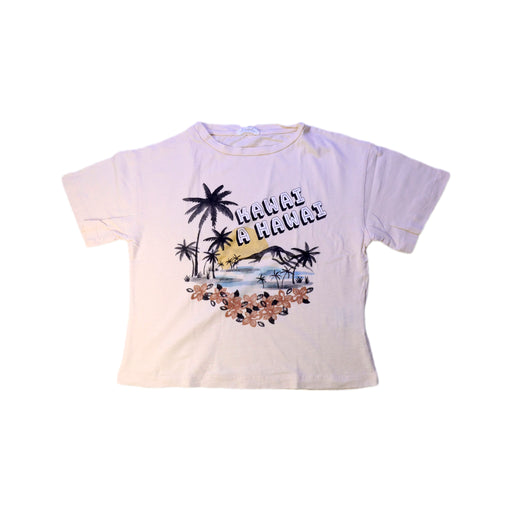 A White Short Sleeve T Shirts from Hundred Pieces in size 6T for boy. (Front View)