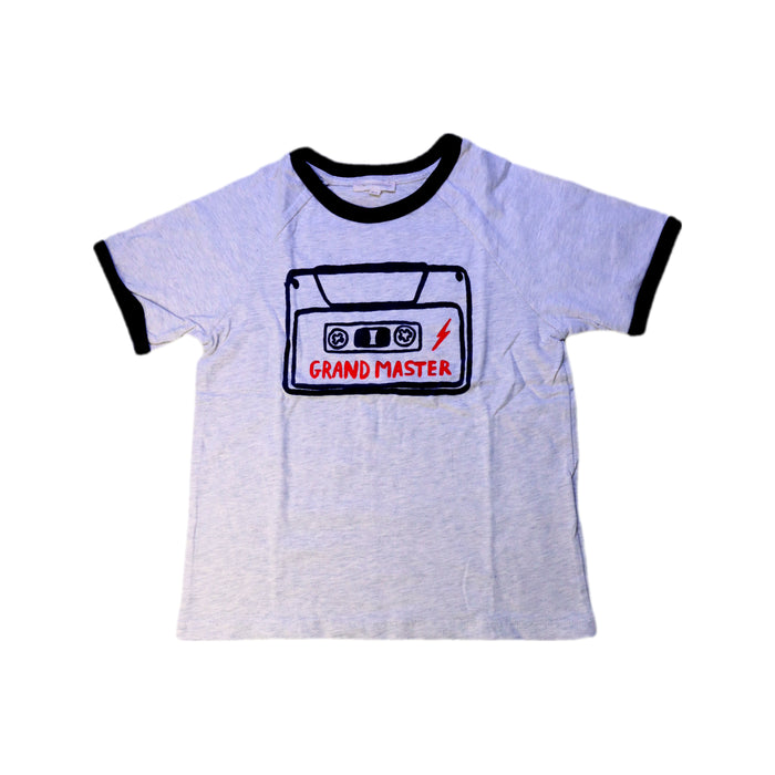 A Grey Short Sleeve T Shirts from Hundred Pieces in size 6T for boy. (Front View)
