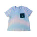 A Blue Short Sleeve T Shirts from Petit Bateau in size 12-18M for neutral. (Front View)