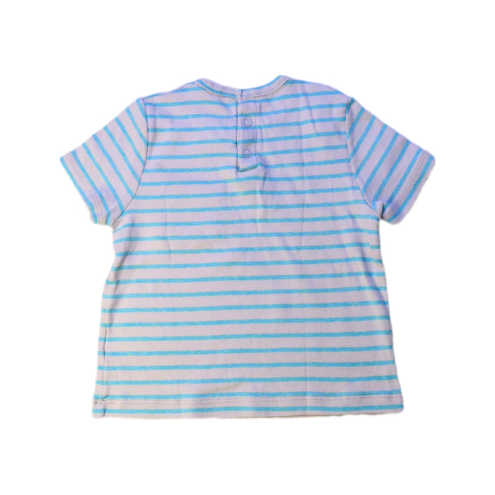 A Blue Short Sleeve T Shirts from Petit Bateau in size 12-18M for neutral. (Back View)