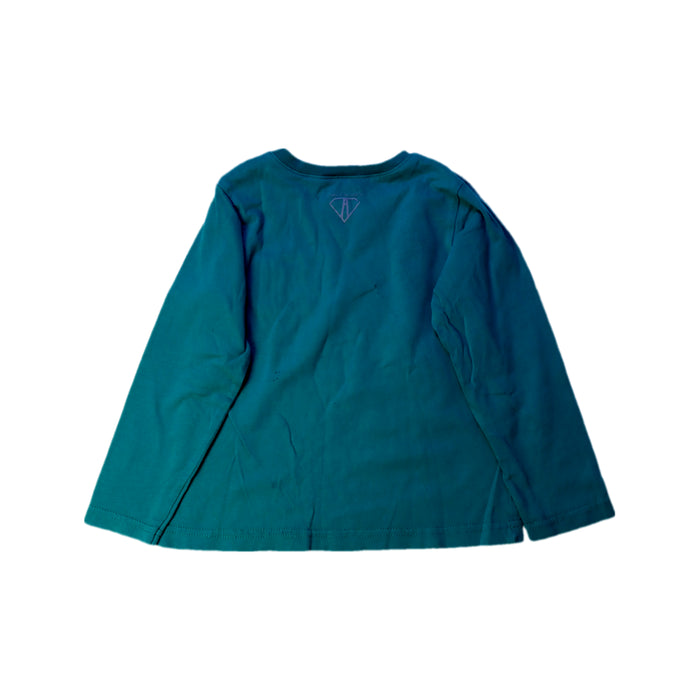 A Teal Long Sleeve T Shirts from Arsène et les pipelettes in size 3T for neutral. (Back View)