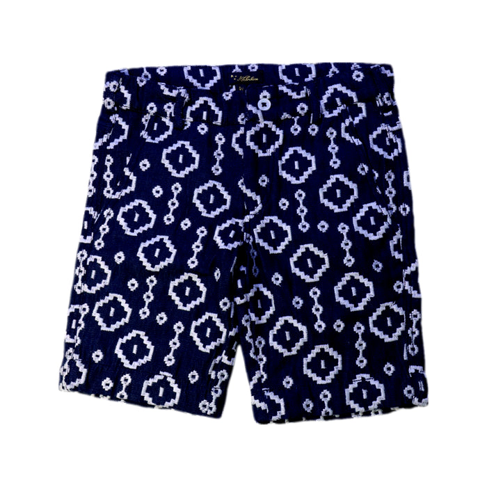 A Navy Shorts from Velveteen in size 4T for girl. (Front View)