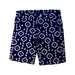 A Navy Shorts from Velveteen in size 4T for girl. (Front View)