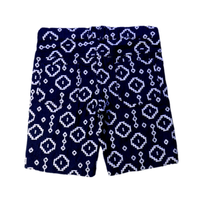 A Navy Shorts from Velveteen in size 4T for girl. (Back View)