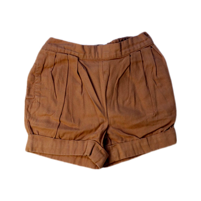 A Brown Shorts from Jacadi in size 12-18M for boy. (Front View)