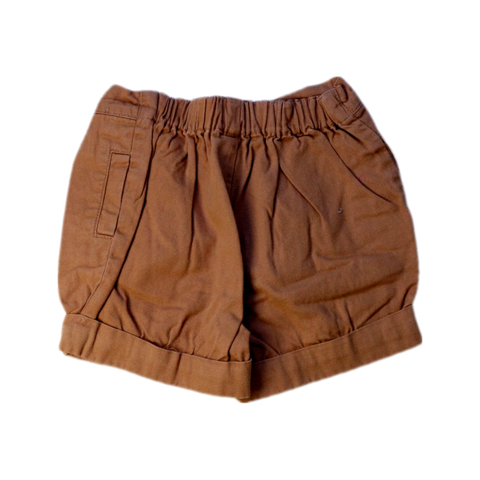 A Brown Shorts from Jacadi in size 12-18M for boy. (Back View)