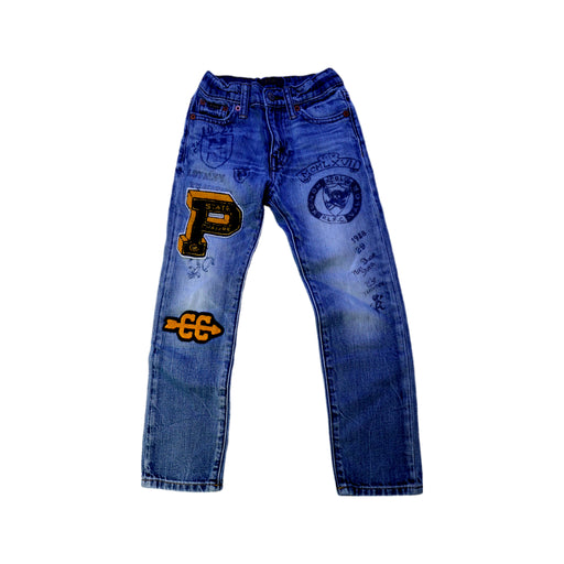 A Blue Jeans from Polo Ralph Lauren in size 5T for boy. (Front View)
