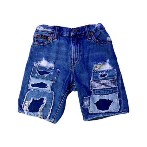 A Blue Shorts from Polo Ralph Lauren in size 5T for boy. (Front View)