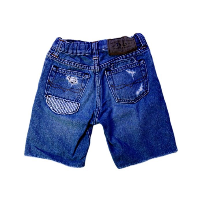 A Blue Shorts from Polo Ralph Lauren in size 5T for boy. (Back View)