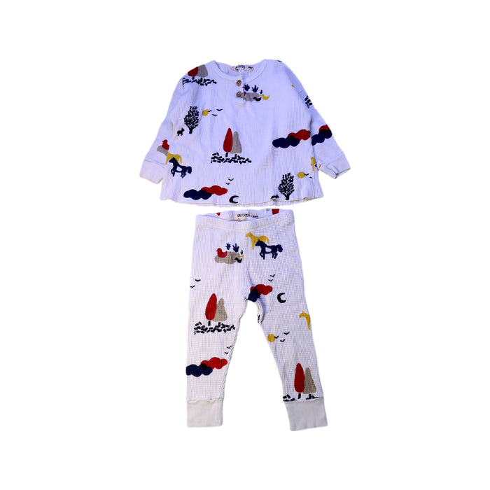 A White Pants Sets from Bobo Choses in size 18-24M for boy. (Front View)