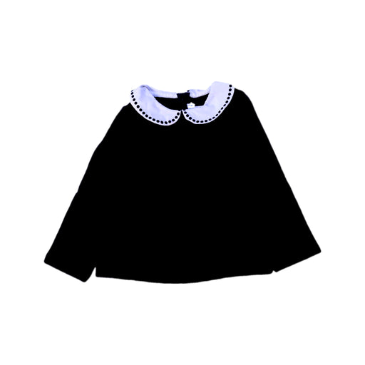 A Black Long Sleeve Tops from Jacadi in size 2T for girl. (Front View)