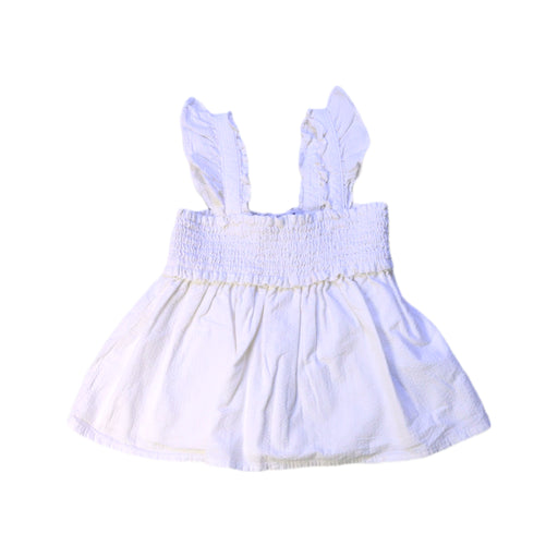 A White Sleeveless Dresses from Janie & Jack in size 2T for girl. (Front View)